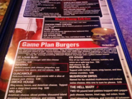 Icehouse Sports menu