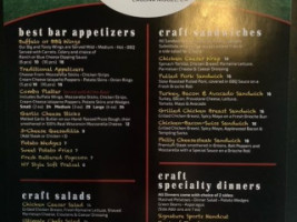 Signature Sports Bar Restaurant menu