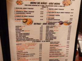 Casa Jimenez menu