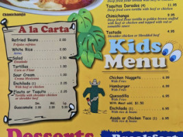 La Palapa Mexican menu