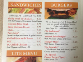 T C's Country Kitchen menu