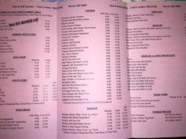 Wok Grill Express menu