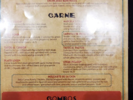 Marcela's Cocina Mexicana menu