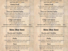 Boomers Outback Lodge/cabins menu