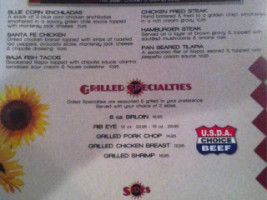 Red Mesa Grill menu