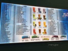 Boba Tea Lounge menu