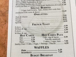 Penny's Cafe menu