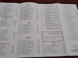 China Garden menu