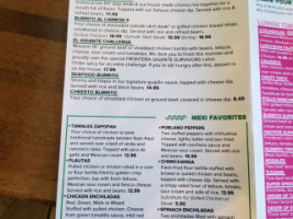 Frontera Mexican Kitchen menu