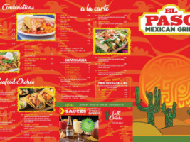 El Paso Mexican Grill menu