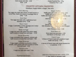 Farm Table menu