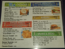 Mo's Seafood Chowder Florence menu