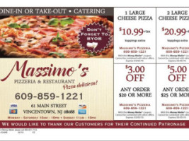 Massimo's Pizzeria food