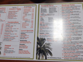 The Palms Taqueria Llc menu