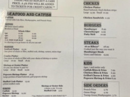 Nelson Family Center menu