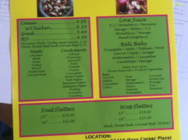 Molly's Fruit menu