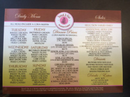 Soul 2 Go Express menu