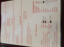 Los Caporales menu