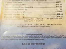 Lakeside Family Grill menu