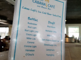 Austin's Ocean One menu