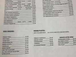 Belk Country Kitchen menu