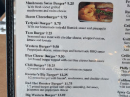 Red Rooster Grill And Pub menu