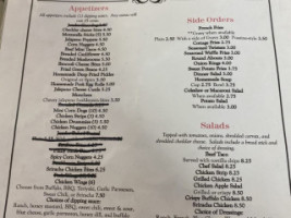 Foxy Roxy's Diner menu