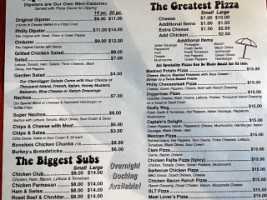 The Clamdigger menu