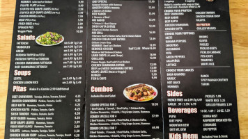 Shawarma Stop menu