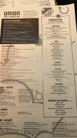 Union Sushi Beque menu