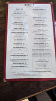 Wisteria menu