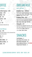 Lazarus Brewing Co. menu