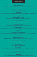 Ritcey East menu