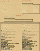 Cafe Aficionado menu
