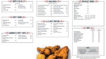 Copeland's Famous New Orleans Restaurant & Bar menu