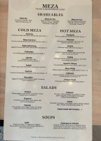 Meza Mediterranean Grill menu