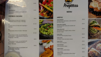 Arepittas menu