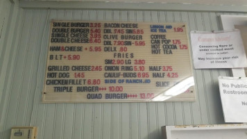 Woodbridge Inn Tavern menu