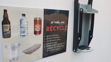 Red's Beer Garden menu