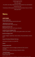 The Side Door Saloon menu