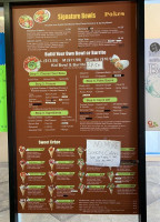 Hawaiian Poke Fiu menu