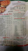 Bella Roma Pizza menu