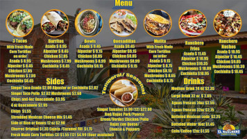 Tacos El Poly menu