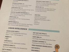 Ritcey East menu