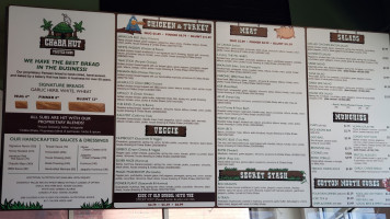 Cheba Hut menu