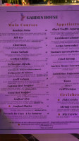 Garden House Latin menu
