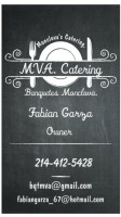 Monclovas Catering menu