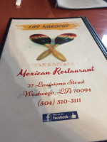 Las Maracas menu