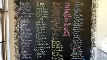 Rocket Nutrition menu