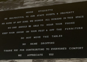 Happy Accidents menu